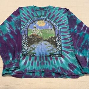 Tie-Dye Graphic Long Sleeve Shirt